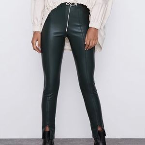 Zara Faux Leather leggings